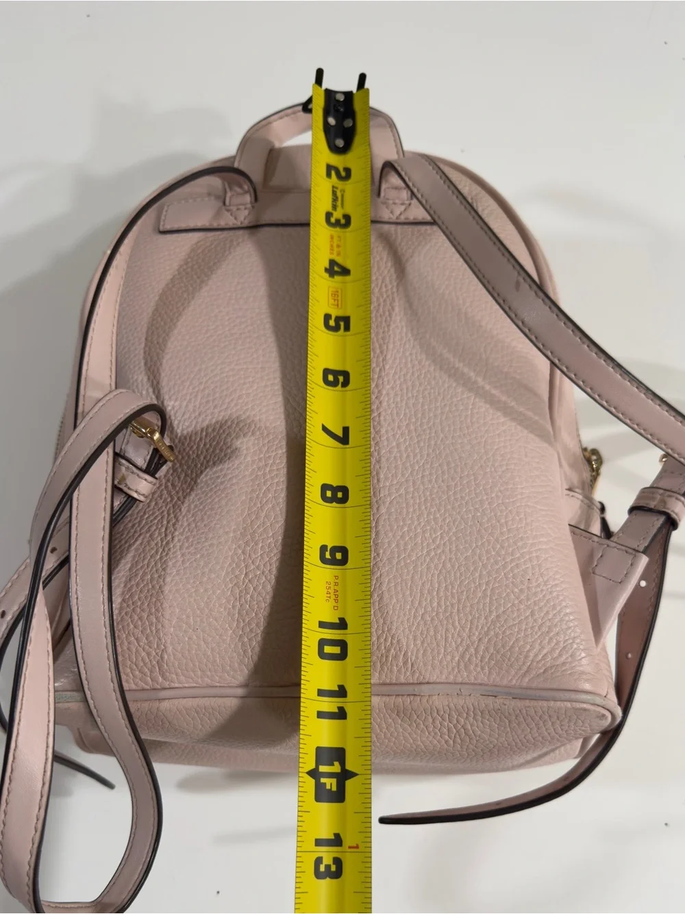 Michael Kors ADINA Women Leather PowderBlush Backpack, School Travel Bag 11x10x5